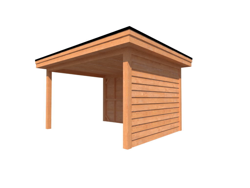 Houten veranda zakelijk