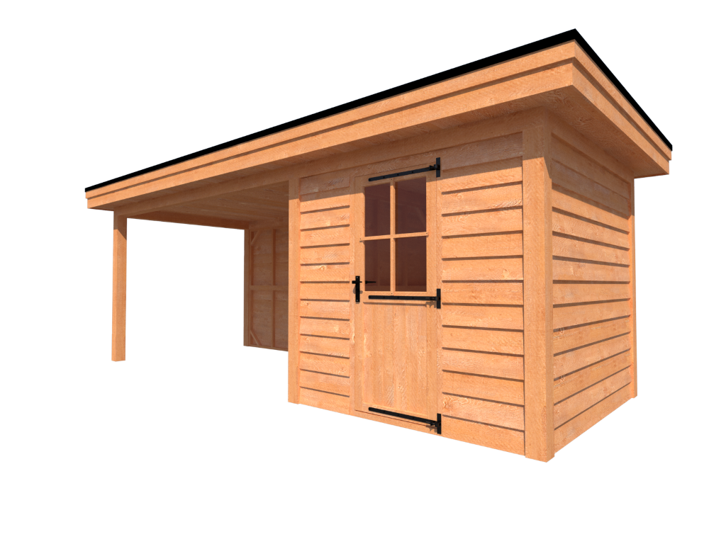 Tuinhuis met veranda zakelijk