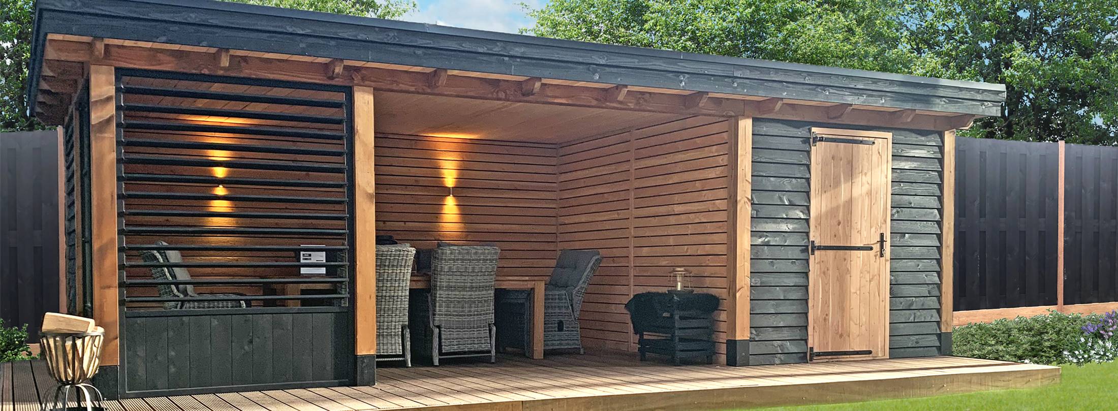 Luxe buitenverblijf van Moduhout